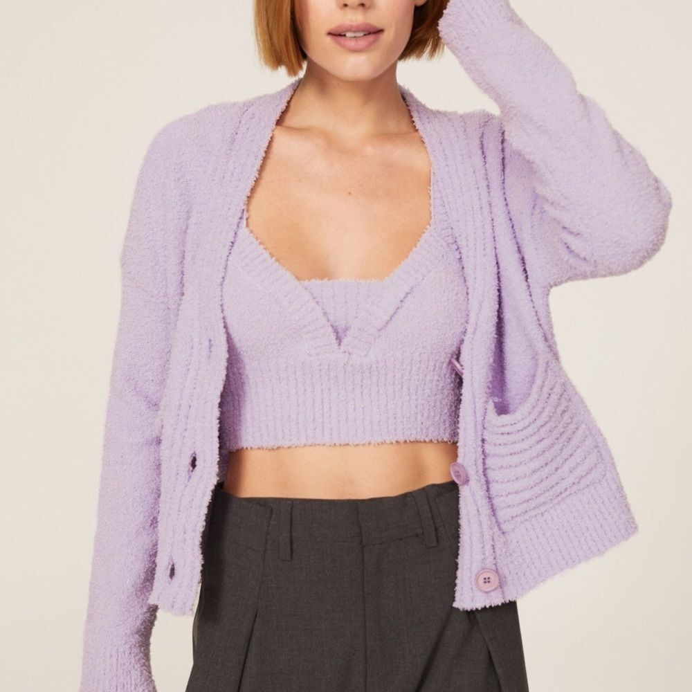 FUZZY BRALETTE TOP CENTRAL PARK WEST